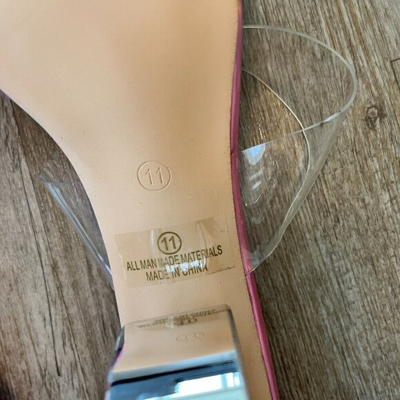 Womens Fashion Nova Pink "Maya" Heels - 11 - Picture 9 of 9